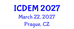 International Conference on Disaster and Emergency Management (ICDEM) March 22, 2027 - Prague, Czechia