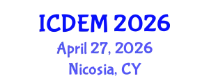 International Conference on Disaster and Emergency Management (ICDEM) April 27, 2026 - Nicosia, Cyprus