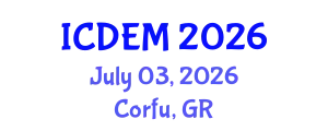 International Conference on Disaster and Emergency Management (ICDEM) July 03, 2026 - Corfu, Greece