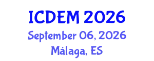 International Conference on Disaster and Emergency Management (ICDEM) September 06, 2026 - Málaga, Spain