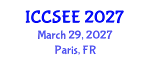 International Conference on Civil, Structural and Earthquake Engineering (ICCSEE) March 29, 2027 - Paris, France