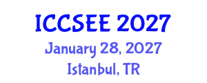 International Conference on Civil, Structural and Earthquake Engineering (ICCSEE) January 28, 2027 - Istanbul, Turkey