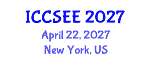 International Conference on Civil, Structural and Earthquake Engineering (ICCSEE) April 22, 2027 - New York, United States