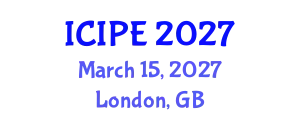 International Conference on Industrial and Production Engineering (ICIPE) March 15, 2027 - London, United Kingdom