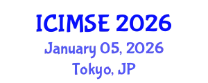 International Conference on Industrial and Manufacturing Systems Engineering (ICIMSE) January 05, 2026 - Tokyo, Japan