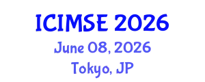 International Conference on Industrial and Manufacturing Systems Engineering (ICIMSE) June 08, 2026 - Tokyo, Japan