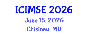 International Conference on Industrial and Manufacturing Systems Engineering (ICIMSE) June 15, 2026 - Chisinau, Republic of Moldova