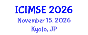 International Conference on Industrial and Manufacturing Systems Engineering (ICIMSE) November 15, 2026 - Kyoto, Japan