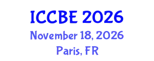 International Conference on Chemical and Biochemical Engineering (ICCBE) November 18, 2026 - Paris, France