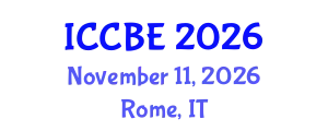 International Conference on Chemical and Biochemical Engineering (ICCBE) November 11, 2026 - Rome, Italy