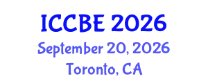 International Conference on Chemical and Biochemical Engineering (ICCBE) September 20, 2026 - Toronto, Canada