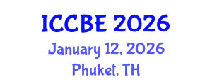 International Conference on Chemical and Biochemical Engineering (ICCBE) January 12, 2026 - Phuket, Thailand