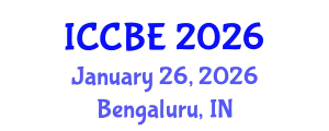 International Conference on Chemical and Biochemical Engineering (ICCBE) January 26, 2026 - Bengaluru, India