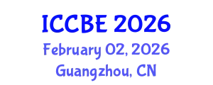 International Conference on Chemical and Biochemical Engineering (ICCBE) February 02, 2026 - Guangzhou, China