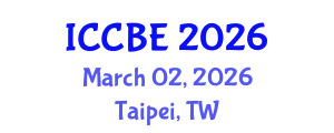 International Conference on Chemical and Biochemical Engineering (ICCBE) March 02, 2026 - Taipei, Taiwan
