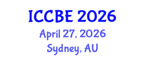 International Conference on Chemical and Biochemical Engineering (ICCBE) April 27, 2026 - Sydney, Australia