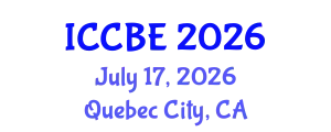 International Conference on Chemical and Biochemical Engineering (ICCBE) July 17, 2026 - Quebec City, Canada
