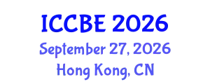 International Conference on Chemical and Biochemical Engineering (ICCBE) September 27, 2026 - Hong Kong, China