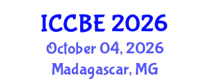 International Conference on Chemical and Biochemical Engineering (ICCBE) October 04, 2026 - Madagascar, Madagascar