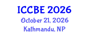 International Conference on Chemical and Biochemical Engineering (ICCBE) October 21, 2026 - Kathmandu, Nepal