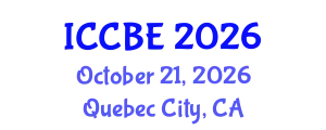 International Conference on Chemical and Biochemical Engineering (ICCBE) October 21, 2026 - Quebec City, Canada