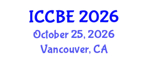 International Conference on Chemical and Biochemical Engineering (ICCBE) October 25, 2026 - Vancouver, Canada