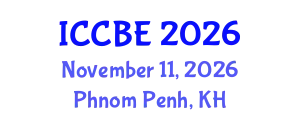 International Conference on Chemical and Biochemical Engineering (ICCBE) November 11, 2026 - Phnom Penh, Cambodia