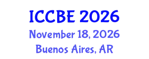 International Conference on Chemical and Biochemical Engineering (ICCBE) November 18, 2026 - Buenos Aires, Argentina