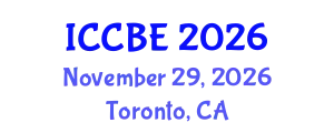 International Conference on Chemical and Biochemical Engineering (ICCBE) November 29, 2026 - Toronto, Canada