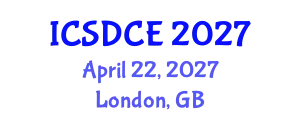 International Conference on Sustainable Design and Construction Engineering (ICSDCE) April 22, 2027 - London, United Kingdom