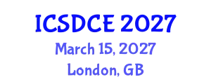 International Conference on Sustainable Design and Construction Engineering (ICSDCE) March 15, 2027 - London, United Kingdom