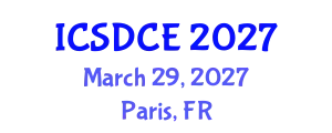 International Conference on Sustainable Design and Construction Engineering (ICSDCE) March 29, 2027 - Paris, France