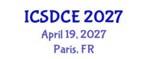 International Conference on Sustainable Design and Construction Engineering (ICSDCE) April 19, 2027 - Paris, France