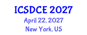 International Conference on Sustainable Design and Construction Engineering (ICSDCE) April 22, 2027 - New York, United States
