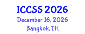 International Conference on Computational and Statistical Sciences (ICCSS) December 16, 2026 - Bangkok, Thailand