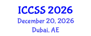 International Conference on Computational and Statistical Sciences (ICCSS) December 20, 2026 - Dubai, United Arab Emirates