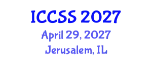 International Conference on Computational and Statistical Sciences (ICCSS) April 29, 2027 - Jerusalem, Israel