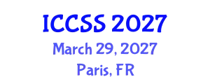 International Conference on Computational and Statistical Sciences (ICCSS) March 29, 2027 - Paris, France