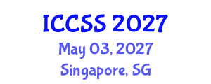 International Conference on Computational and Statistical Sciences (ICCSS) May 03, 2027 - Singapore, Singapore