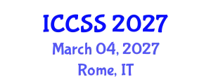 International Conference on Computational and Statistical Sciences (ICCSS) March 04, 2027 - Rome, Italy