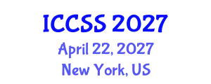 International Conference on Computational and Statistical Sciences (ICCSS) April 22, 2027 - New York, United States