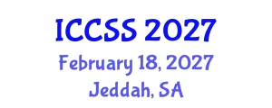 International Conference on Computational and Statistical Sciences (ICCSS) February 18, 2027 - Jeddah, Saudi Arabia
