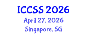 International Conference on Computational and Statistical Sciences (ICCSS) April 27, 2026 - Singapore, Singapore