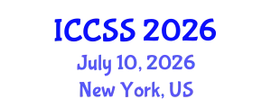 International Conference on Computational and Statistical Sciences (ICCSS) July 10, 2026 - New York, United States