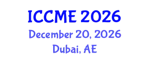 International Conference on Chemical and Molecular Engineering (ICCME) December 20, 2026 - Dubai, United Arab Emirates