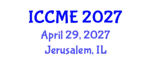 International Conference on Chemical and Molecular Engineering (ICCME) April 29, 2027 - Jerusalem, Israel