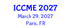 International Conference on Chemical and Molecular Engineering (ICCME) March 29, 2027 - Paris, France