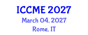 International Conference on Chemical and Molecular Engineering (ICCME) March 04, 2027 - Rome, Italy
