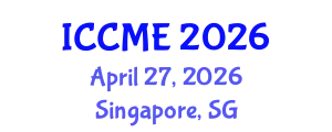 International Conference on Chemical and Molecular Engineering (ICCME) April 27, 2026 - Singapore, Singapore