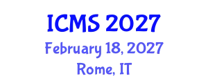 International Conference on Modeling and Simulation (ICMS) February 18, 2027 - Rome, Italy